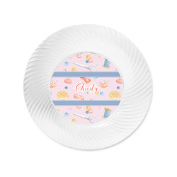 Sewing Time Plastic Party Appetizer & Dessert Plates - 6" (Personalized)