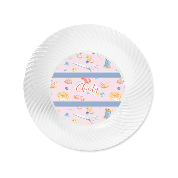 Sewing Time Plastic Party Appetizer & Dessert Plates - Approval