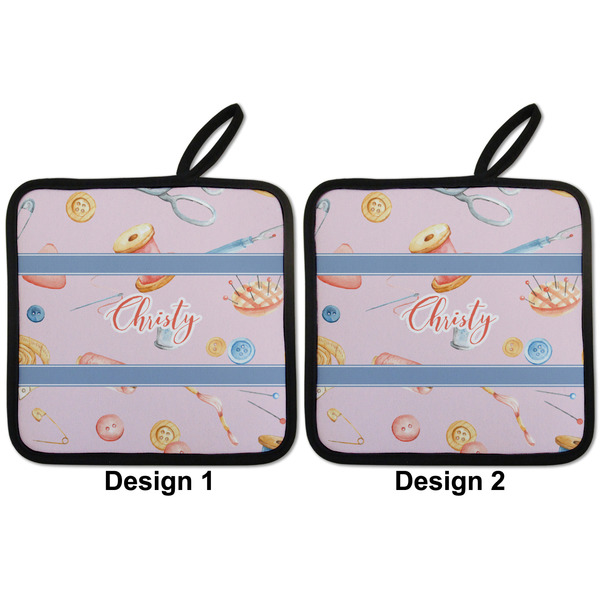 Sewing Time Pot Holders - Set of 2 APPROVAL