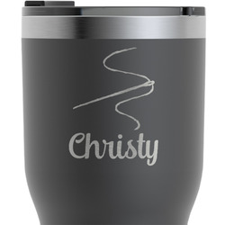 Sewing Time RTIC Tumbler - Black - Engraved Front (Personalized)