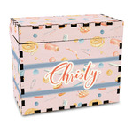 Sewing Time Wood Recipe Box - Full Color Print (Personalized)
