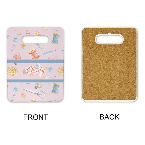 Sewing Time Rectangle Trivet with Handle - APPROVAL