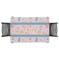Sewing Time Tablecloth - 58"x58" (Personalized)