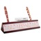Sewing Time Red Mahogany Nameplate with Business Card Holder (Personalized)