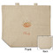 Sewing Time Reusable Cotton Grocery Bag - Front & Back View