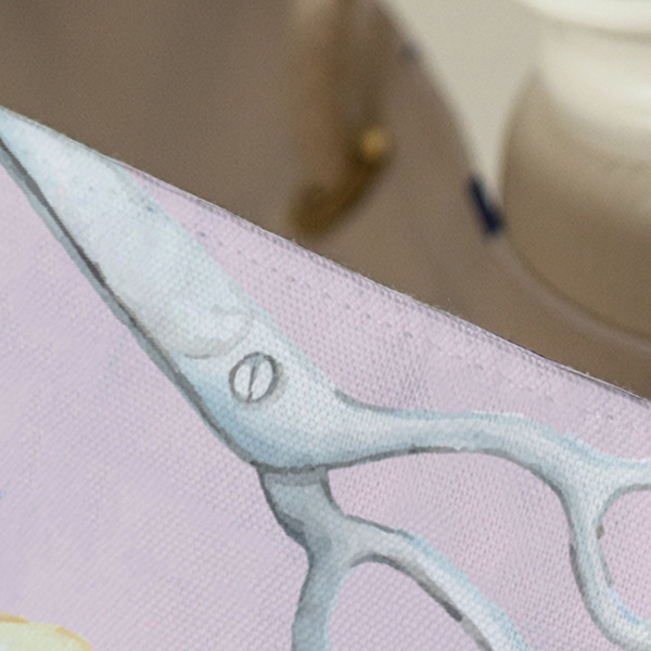 Sewing Time Large Rope Tote - Close Up View