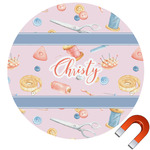 Sewing Time Round Car Magnet - 10" (Personalized)