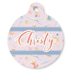 Sewing Time Round Pet ID Tag (Personalized)