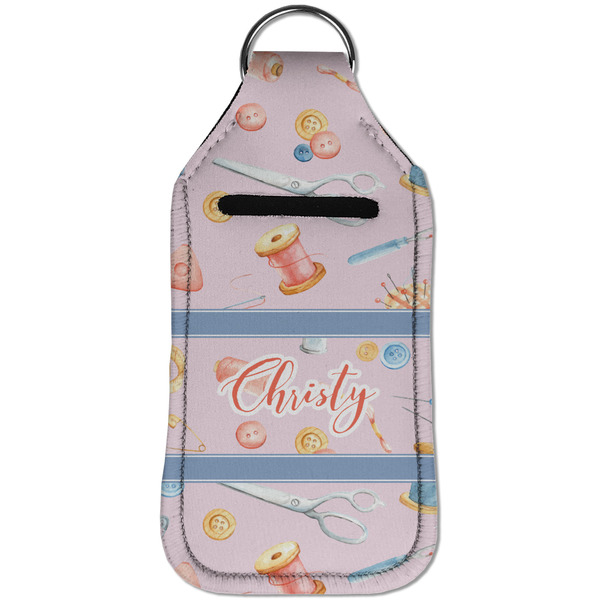 Sewing Time Sanitizer Holder Keychain - Large (Front)