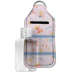 Sewing Time Hand Sanitizer & Keychain Holder - Large (Personalized)