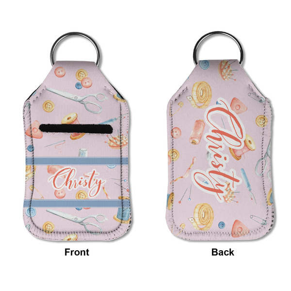 Sewing Time Sanitizer Holder Keychain - Small APPROVAL (Flat)