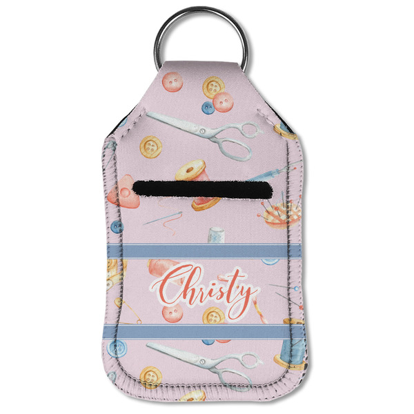 Sewing Time Sanitizer Holder Keychain - Small (Front Flat)