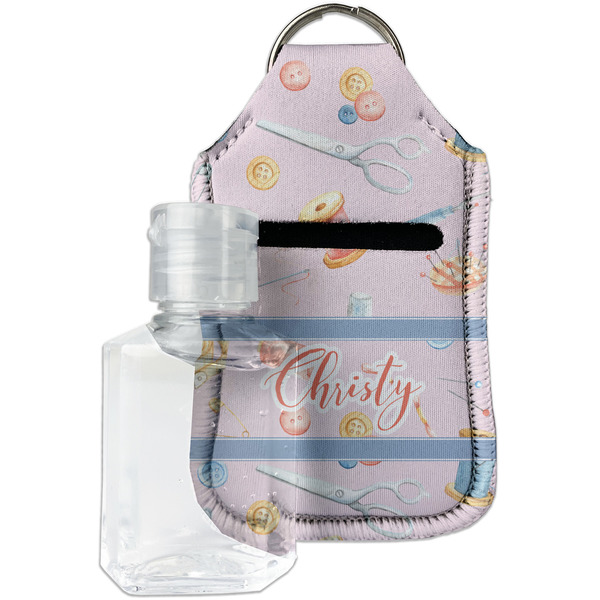 Custom Sewing Time Hand Sanitizer & Keychain Holder - Small (Personalized)