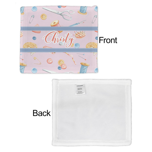 Sewing Time Security Blanket - Front & White Back View