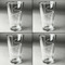 Sewing Time Set of Four Engraved Beer Glasses - Individual View