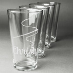 Sewing Time Pint Glasses - Engraved (Set of 4) (Personalized)