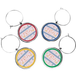 Sewing Time Wine Charms (Set of 4) (Personalized)