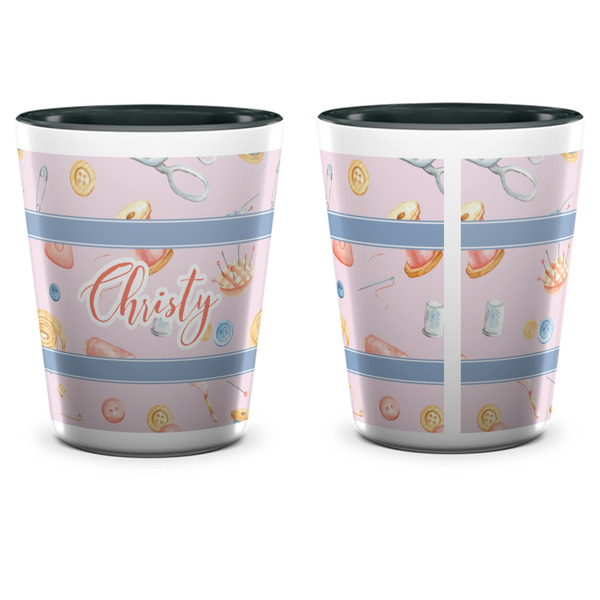 Sewing Time Shot Glass - Two Tone - APPROVAL