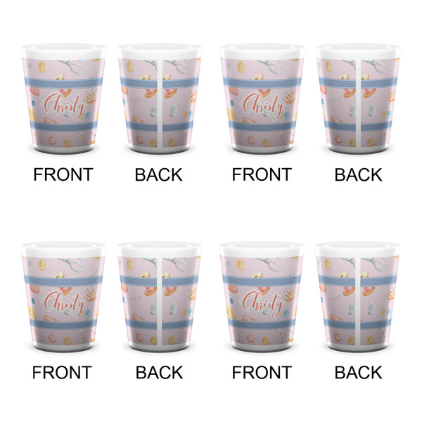 Sewing Time Shot Glass - White - Set of 4 - APPROVAL