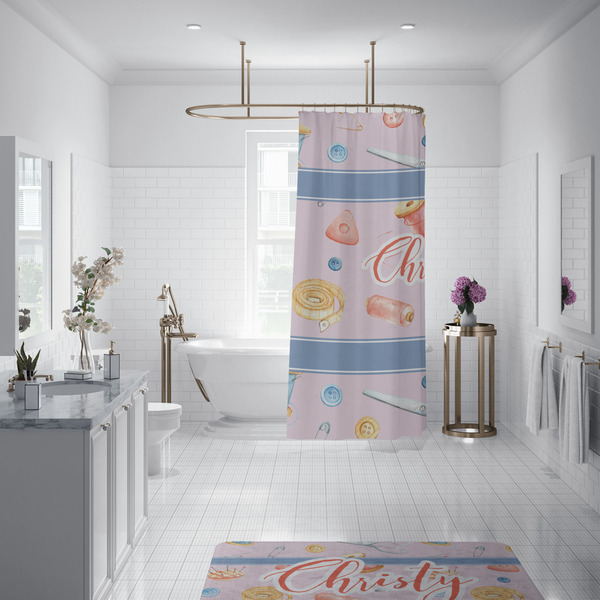 Sewing Time Shower Curtain - 70"x83"