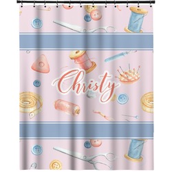 Sewing Time Extra Long Shower Curtain - 70"x84" (Personalized)