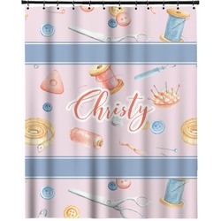 Sewing Time Extra Long Shower Curtain - 70"x84" (Personalized)