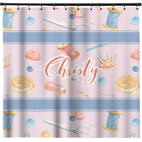 Custom Sewing Time Shower Curtain - Custom Size (Personalized)