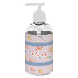 Sewing Time Plastic Soap / Lotion Dispenser (8 oz - Small - White) (Personalized)