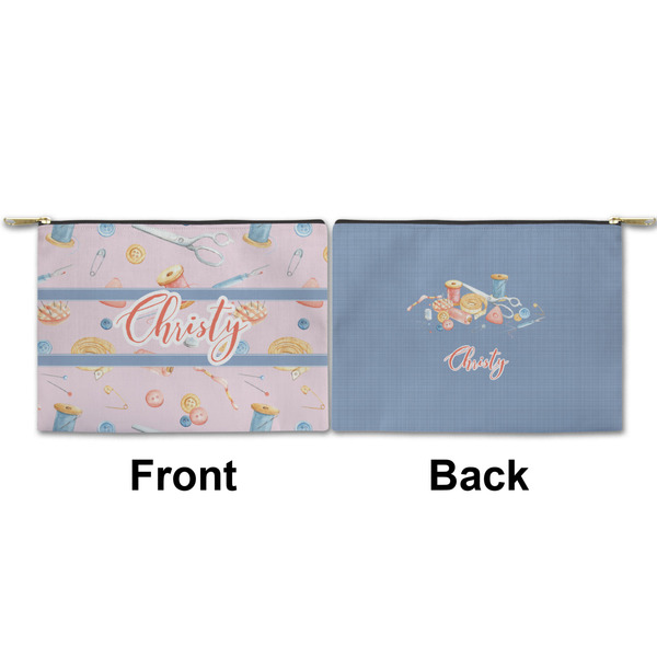 Sewing Time Small Zipper Pouch Approval (Front and Back)