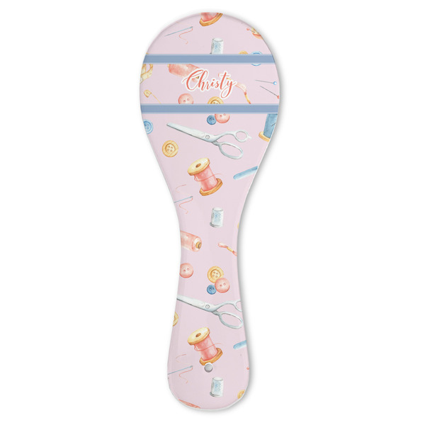Custom Sewing Time Ceramic Spoon Rest (Personalized)