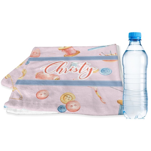 Custom Sewing Time Sports & Fitness Towel (Personalized)