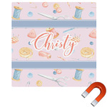 Sewing Time Square Car Magnet - 10" (Personalized)