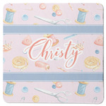 Sewing Time Square Rubber Backed Coaster (Personalized)