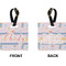 Sewing Time Square Luggage Tag (Front + Back)
