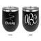 Sewing Time Stainless Wine Tumblers - Black - Double Sided - Approval