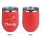 Sewing Time Stainless Wine Tumblers - Coral - Single Sided - Approval