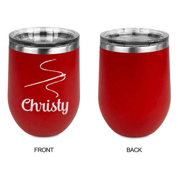 Sewing Time Stainless Wine Tumblers - Red - Single Sided - Approval