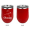 Sewing Time Stainless Wine Tumblers - Red - Single Sided - Approval