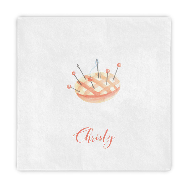 Custom Sewing Time Standard Decorative Napkins (Personalized)