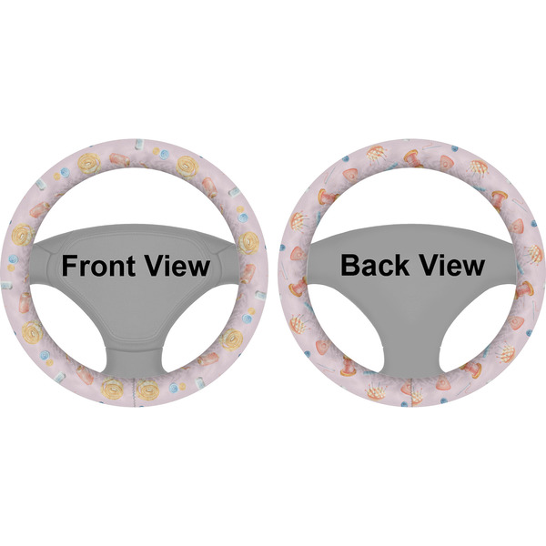 Sewing Time Steering Wheel Cover- Front and Back