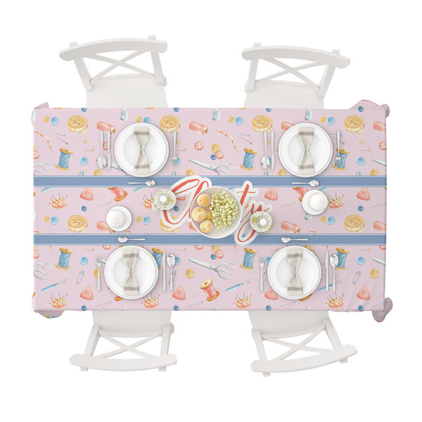 Sewing Time Tablecloths (58"x102") - TOP VIEW