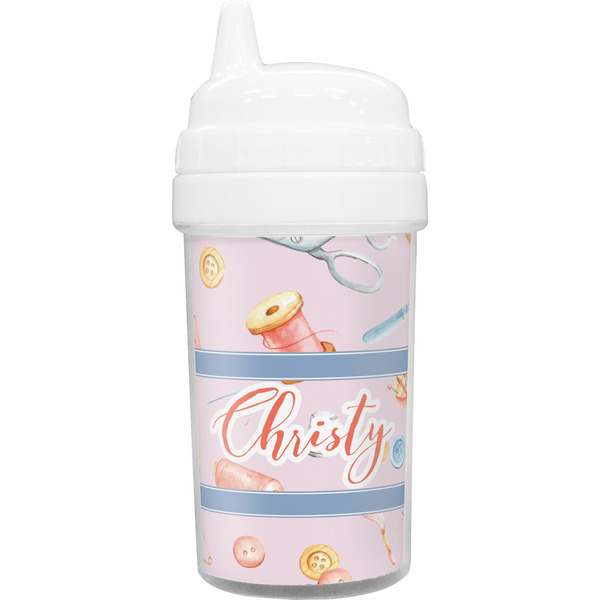 Custom Sewing Time Sippy Cup (Personalized)