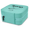 Sewing Time Travel Jewelry Boxes - Leather - Teal - View from Rear