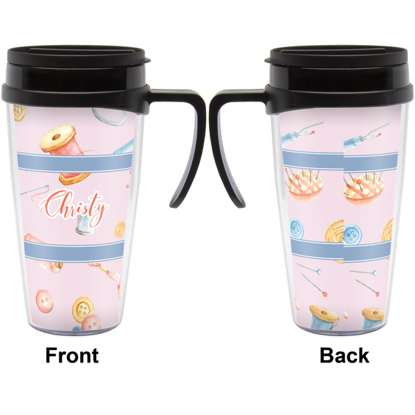 Sewing Time Travel Mug with Black Handle - Approval