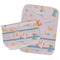 Sewing Time Two Rectangle Burp Cloths - Open & Folded