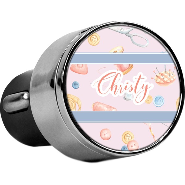 Custom Sewing Time USB Car Charger (Personalized)