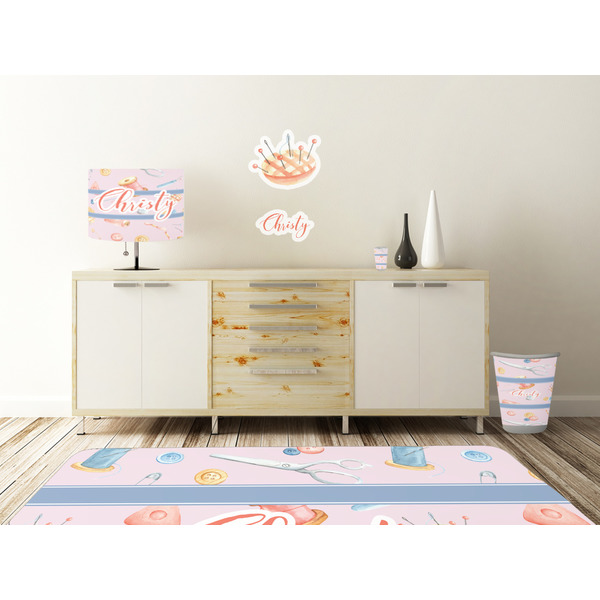Sewing Time Wall Graphic Decal Wooden Desk