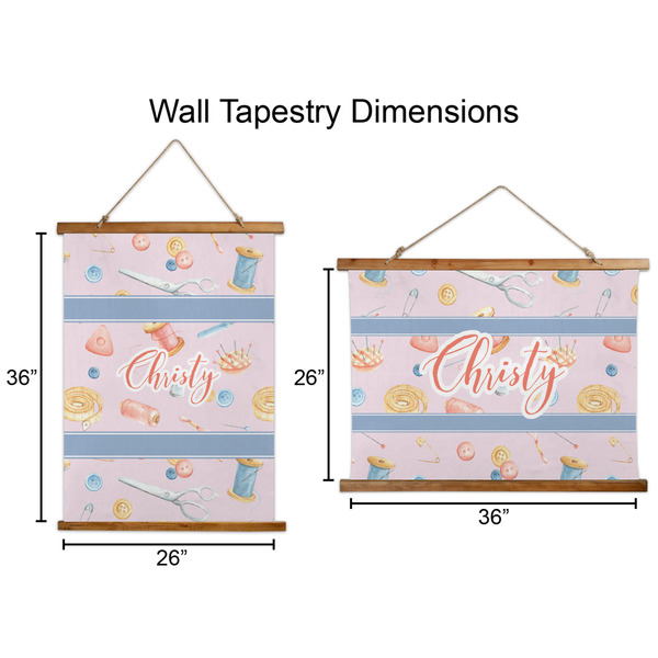 Sewing Time Wall Hanging Tapestries - Parent/Sizing