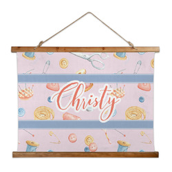 Sewing Time Wall Hanging Tapestry - Wide (Personalized)