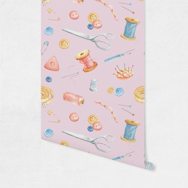 Sewing Time Wallpaper on Wall
